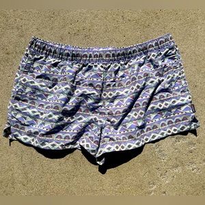 Patagonia women’s short shorts - funky print